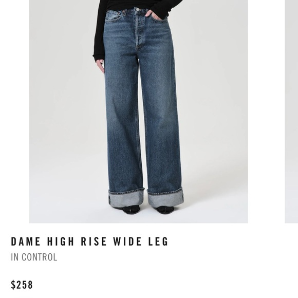 Agolde - Dame Wide Leg Jeans - Picture 1 of 3